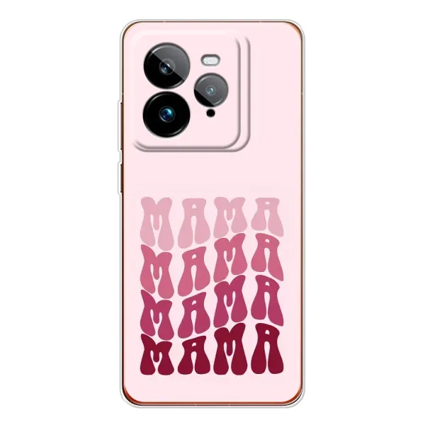 Чехол с рисунком «Надпись мама» для Realme GT 7Pro Чехол с рисунком «Надпись мама» для Realme GT 7Pro