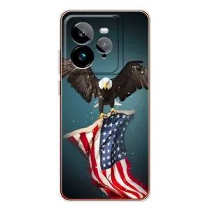 Чехол Флаг USA для Realme GT 7Pro (Орел и флаг)