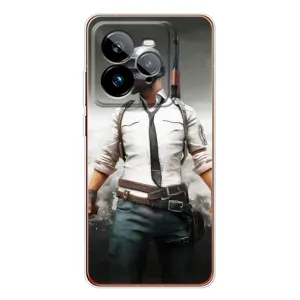Силиконовый чехол с картинкой "Герой Pubg" на Realme GT 7Pro