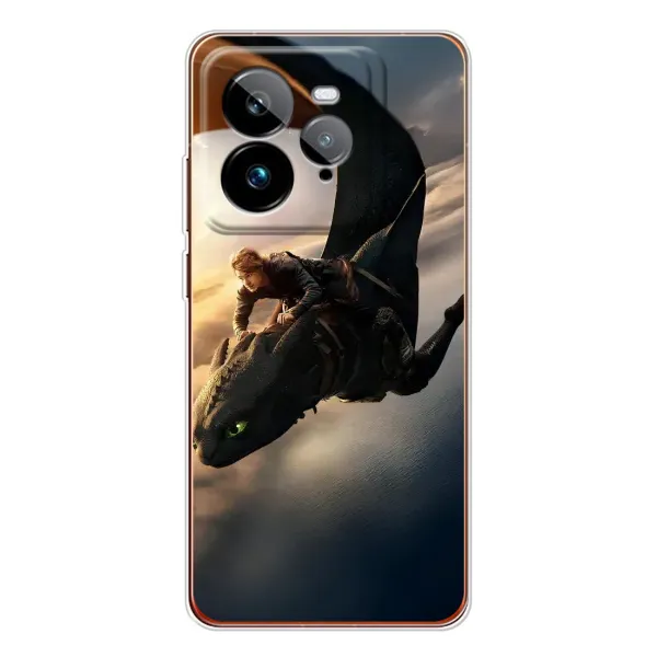 Чехол с рисунком «Полет Беззубика» для Realme GT 7Pro Чехол с рисунком «Полет Беззубика» для Realme GT 7Pro