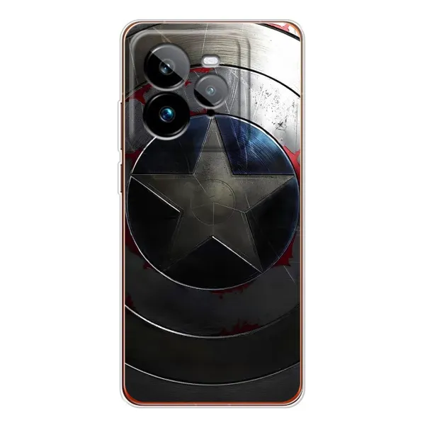 Чехол с рисунком «Ретро Щит Капитана» для Realme GT 7Pro Чехол с рисунком «Ретро Щит Капитана» для Realme GT 7Pro