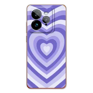 Чохли з тематикою "Маленькі Сердчеки" на Realme GT 7Pro (Серце фіолет)