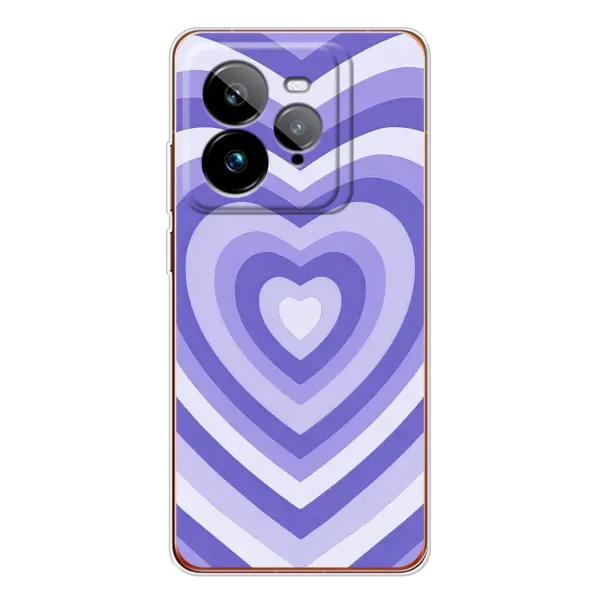 Чехол с рисунком «Сердце фиолет» для Realme GT 7Pro Чехол с рисунком «Сердце фиолет» для Realme GT 7Pro