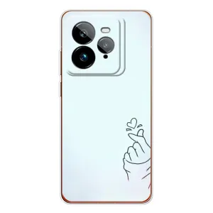 Чохол (Знак сердечка) для Realme GT 7Pro (Сердечко на блакитному)