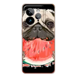 Чохол (ТПУ) Милі песики для Realme GT 7Pro (Смішний Мопс)