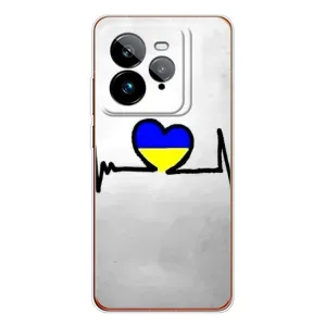 Силиконовый Чехол на Realme GT 7Pro (Я-Украина) (Украинская кардиограмма)