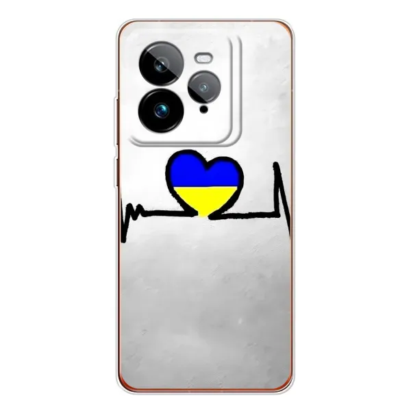 Чехол с рисунком «Украинская кардиограмма» для Realme GT 7Pro Чехол с рисунком «Украинская кардиограмма» для Realme GT 7Pro