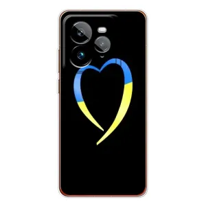 Силиконовый Чехол на Realme GT 7Pro (Я-Украина) (Украинское сердце)