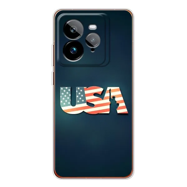 Чехол с рисунком «USA» для Realme GT 7Pro Чехол с рисунком «USA» для Realme GT 7Pro