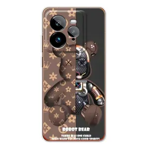 Силиконовый чехол для Realme GT 7Pro (Медмедь Луи Виттон)