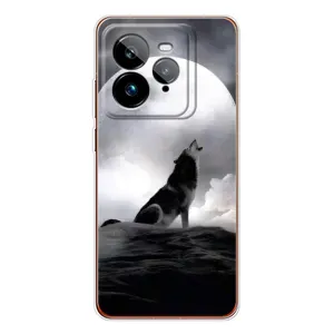 Чохол з Вовком на Realme GT 7Pro (Вовк і місяць)
