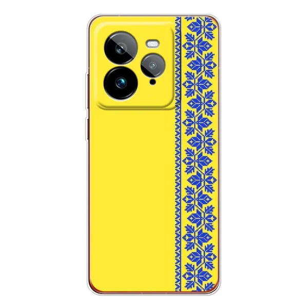 Чехол с рисунком «Вышиванка на желтом» для Realme GT 7Pro Чехол с рисунком «Вышиванка на желтом» для Realme GT 7Pro