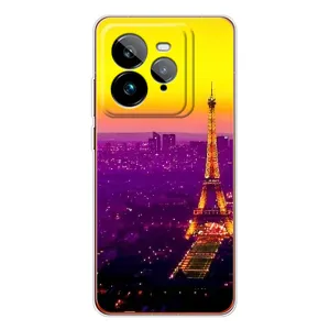 Чехол с Эйфелевой башней на Realme GT 7Pro (Яркая башня)