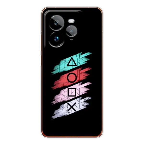 Чехол с рисунком «Значки Sony» для Realme GT 7Pro Чехол с рисунком «Значки Sony» для Realme GT 7Pro