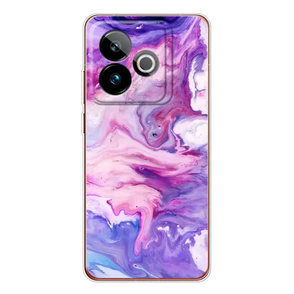 Чехол с рисунком «Фиолетовый мрамор» для Realme GT 7T Чехол с рисунком «Фиолетовый мрамор» для Realme GT 7T
