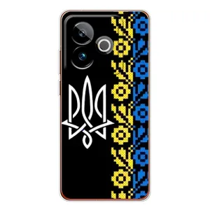 Силиконовый Чехол на Realme GT 7T (Герб и вышыванка)