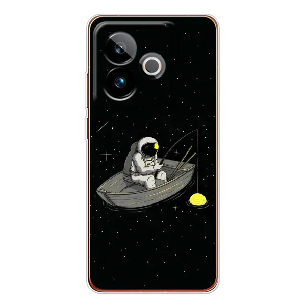 Чехол с рисунком «Космонавт на рыбалке» для Realme GT 7T Чехол с рисунком «Космонавт на рыбалке» для Realme GT 7T