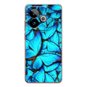 Силиконовый бампер с картинкой животных для Realme GT 7T (Крылья бабочек)