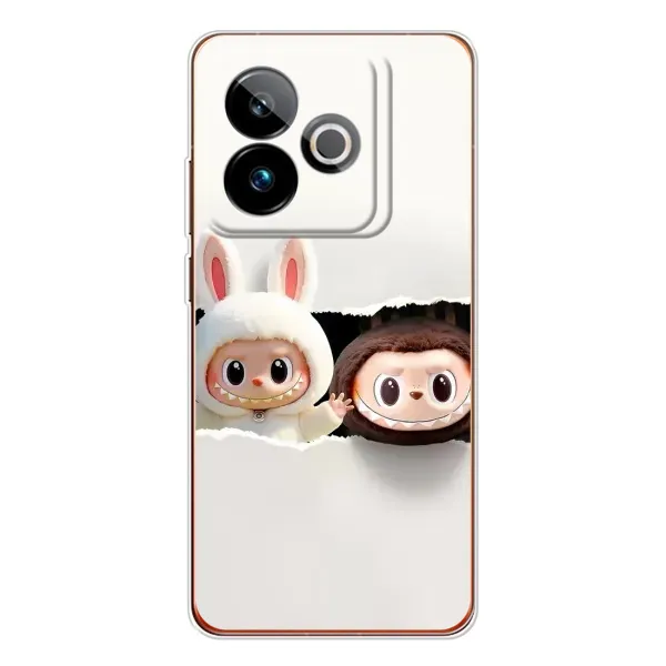 Чехол с рисунком «Фигурки Labubu» для Realme GT 7T Чехол с рисунком «Фигурки Labubu» для Realme GT 7T
