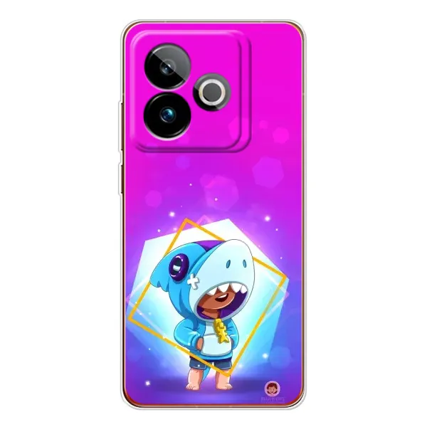Чехол с рисунком «Леон в костюме Акулы» для Realme GT 7T