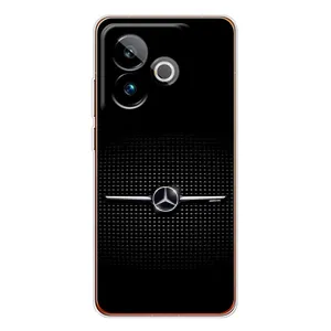 Силиконовый бампер с картинкой машины на Realme GT 7T (Mercedes)