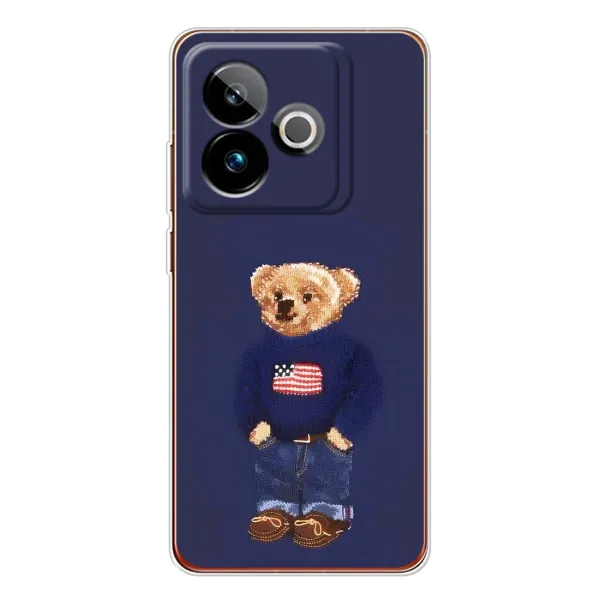 Чехол с рисунком «Мишка USA» для Realme GT 7T