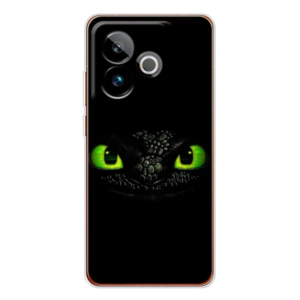Чехол с рисунком «Глаза Беззубика» для Realme GT 7T Чехол с рисунком «Глаза Беззубика» для Realme GT 7T