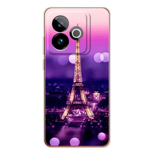 Чехол с рисунком «Париж башня» для Realme GT 7T Чехол с рисунком «Париж башня» для Realme GT 7T