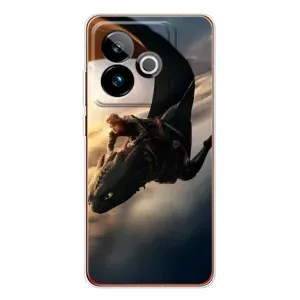 Чехол дракон Беззубик для Realme GT 7T (Полет Беззубика)