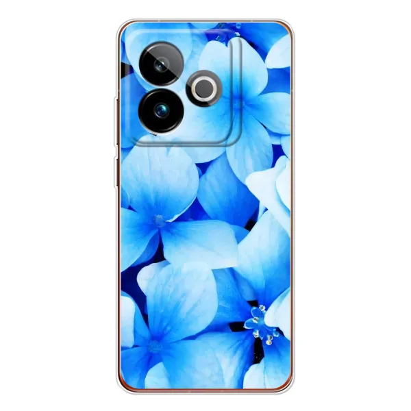 Чехол с рисунком «Синие цветы» для Realme GT 7T Чехол с рисунком «Синие цветы» для Realme GT 7T