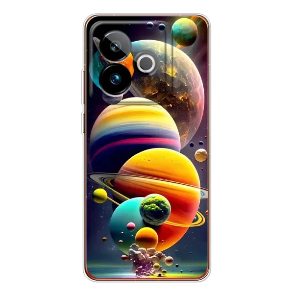 Чехол с рисунком «Солнечна система» для Realme GT 7T Чехол с рисунком «Солнечна система» для Realme GT 7T
