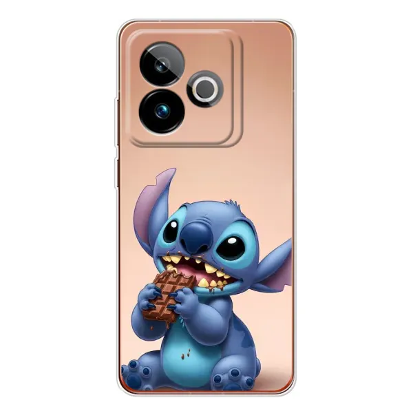 Чехол с рисунком «Стич с шоколадом» для Realme GT 7T Чехол с рисунком «Стич с шоколадом» для Realme GT 7T