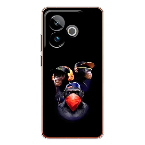 Чехол с рисунком «Три обезьяны» для Realme GT 7T Чехол с рисунком «Три обезьяны» для Realme GT 7T