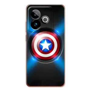 Чехол с Щитом Капитана Америки на Realme GT 7T (Яркий Щит Капитана)