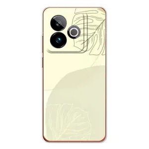 Чехол цветочный дизайн для Realme GT 7T (Зелёный фон)