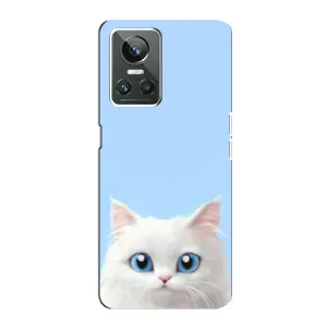 Чехол на тематику: Коты для Realme GT Neo 3 (Белый кот)