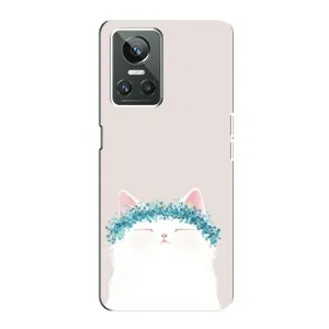 Чехол на тематику: Коты для Realme GT Neo 3 (Белый котик)