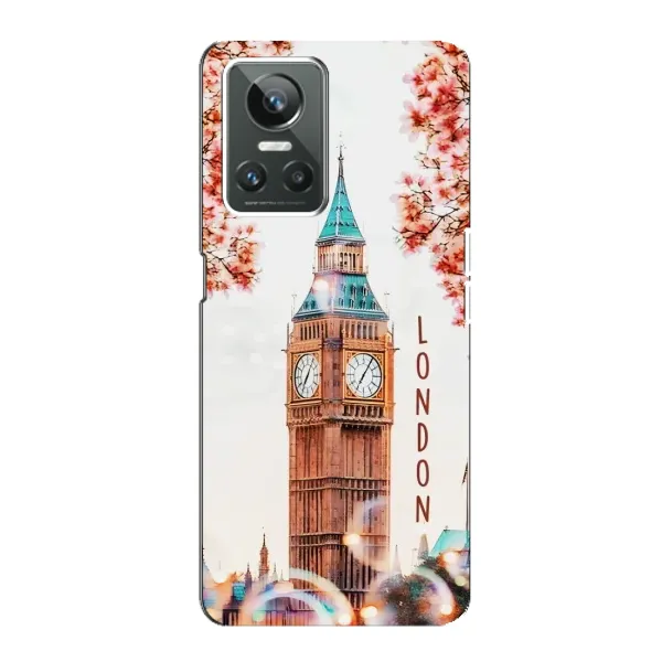 Чехол с рисунком «Часы Лондон» для Realme GT Neo 3