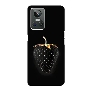 Чехол с изображением вкусной еды для Realme GT Neo 3 (Чёрная клубника)