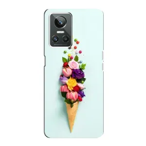 Чехлы с тематикой "ЦВЕТЫ" на Realme GT Neo 3 (Цветок-мороженное)