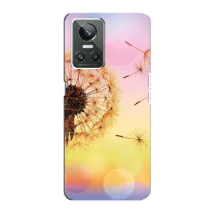 Силиконовый Чехол с одуванчиками на Realme GT Neo 3 (Цветок-одуванчик)