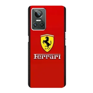Силиконовый бампер с картинкой машины на Realme GT Neo 3 (Ferrari Logo)