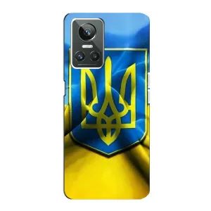 Чохол з картинкою (Патріотичний ГЕРБ) на Realme GT Neo 3 (Герб і Прапор України)
