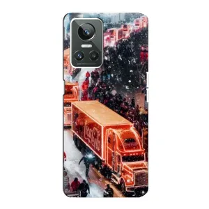 Чехлы на Новый Год Realme GT Neo 3 (Кока Кола)
