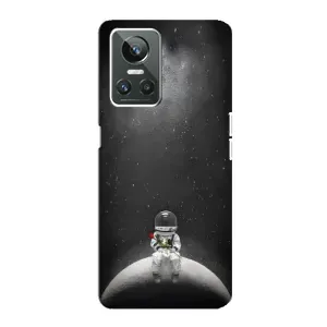 Силіконовый Чохол з принтом "Космонавти" на Realme GT Neo 3 (Космонавт романтик)