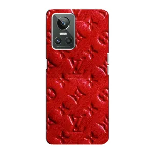 Текстурный Чехол Louis Vuitton для Реалми ГТ Нео 3 (Красный ЛВ)