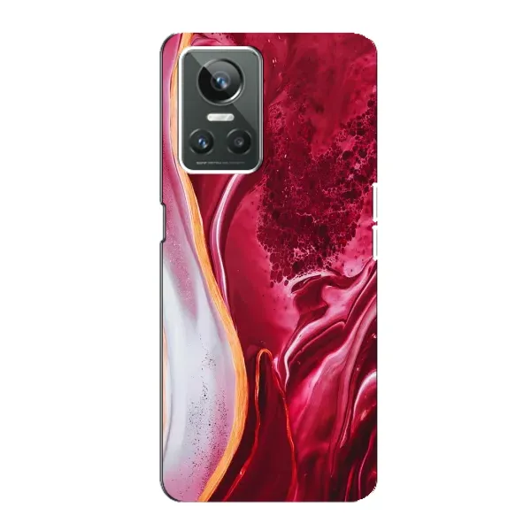 Чехол с рисунком «Красный мрамор» для Realme GT Neo 3 Чехол с рисунком «Красный мрамор» для Realme GT Neo 3