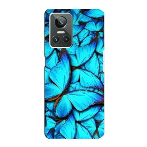 Силиконовый бампер с картинкой животных для Realme GT Neo 3 (Крылья бабочек)