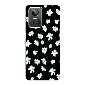 Чехол с ромашками на Realme GT Neo 3 (Маленькие ромашки)