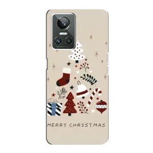 Чехол Санта Клаус для Realme GT Neo 3 (Merry Christmas)